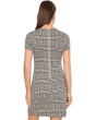 Short Sleeve Plaid Sheath