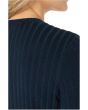Long Sleeve Crew Neck Ribbed Sweater