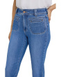 Straight Front Welt Patch Pockets in Blue Paradise