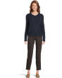 Modal Knits - Button Front Cardigan with Double Layer Neck Detail