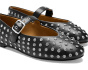 Hera Grommet Mary Jane Flat - Bezel Crys