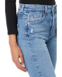 Saige High-Waist Straight Leg Jeans in Upper West Destructed