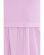 Mixed Media Scoop Neck Dress