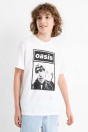 C&A Белая рубашка с коротким рукавом Oasis 2241490