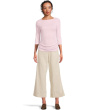 Asha 3/4 Sleeve Straight Neck Top