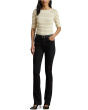 Petite Metallic Striped Boatneck Tee