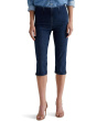 Maisie Pull-On Denim Capri in Hyacinth