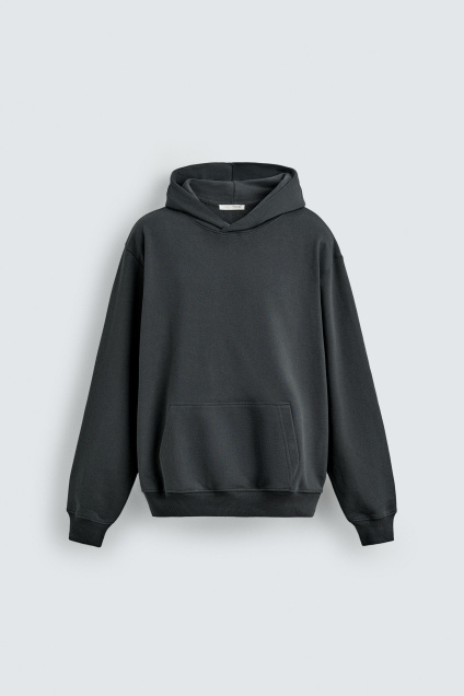 Zara Толстовка С КАПЮШОНОМ БАЗОВАЯ 496783638-898-2