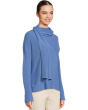 It's a Wrap - Long Sleeve Relax Sweater with attached Scarf