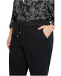 Plus Size Relaxed Drawstring Pull-On Denim Pants