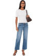 Petite Avery High-Rise Fab Ab Easy Straight Leg Raw Hem