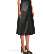 Vegan Leather Long Skirt