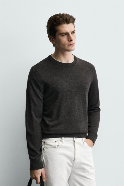 Zara Свитер ИЗ 100% ШЕРСТИ 498168433-722-3
