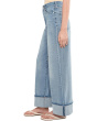 Morgan High-Rise Cuffed Wide Leg Jeans 30" Inseam