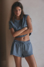 Zara ШОРТЫ С ЗАВЯЗКАМИ И ЭФФЕКТОМ СТИРКИ 543529225-420-2
