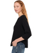 3/4 Sleeve Split Neck Mandarin Tee