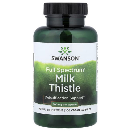 Swanson, Full Spectrum®, расторопша, 500 мг, 100 веганских капсул