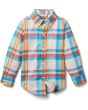 Madras Plaid Button-Down Shirt (Toddler/Little Kid/Big Kid)