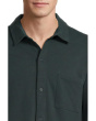 Sueded Jersey Long Sleeve Button Down