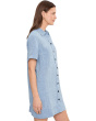 Relaxed Mini Shirtdress in 100% Linen