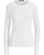 Cotton-Blend Long-Sleeve Top