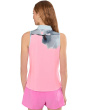 Flare Print Sleeveless Polo