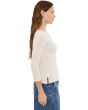 Petite Rib-Knit Cotton-Blend Boatneck Tee