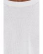 Peruvian Cotton Blend Crew Neck Elbow Sleeve Sweater