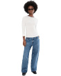 Heather Tipped Long Sleeve Crew
