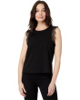 Sleeveless Blouse with Trim