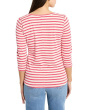 3/4 Sleeve Stripe Boat Tee