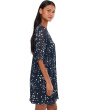 3/4 Sleeve Chiffon Shift Dress