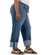 Plus Sienna High Rise Straight Leg-roll Up 5"