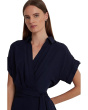 Plus Size Belted Crepe Dress