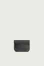Zara Черный КОЖАНЫЙ ФУТЛЯР ДЛЯ КАРТ С КЛАПАНОМ