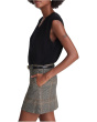 Trouser Mini Skirt - Plain Weave Plaid