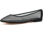 Jayna Leather-Trim Mesh Flats