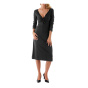 Jerseykleid m. Raffungen, schwarz