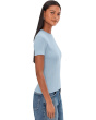 Rib Short Sleeve Crew Neck