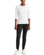 Cotton-Blend Long-Sleeve Top