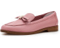 Deco Bow Pebbled Leather Loafers