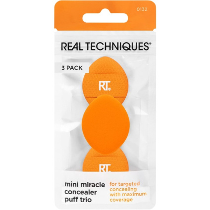 Real Techniques Наборы для губок Mini Miracle Concealer Puff Trio - 3 шт.
