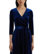 Surplice Velvet Dress