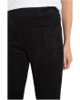 Petite Pearl Mid-Rise Crop Flare Pants w/ Pintucks 25"