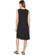 Fine Stretch Jersey Knit V-Neck Dress
