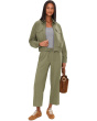 Mid-Rise Pull-On Tie Waist Wide Leg Ankle Pant 26"