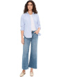 Meg High Rise Fab Ab Wide Leg Raw Hem