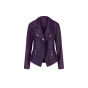 Lederimitat-Blazer, traube