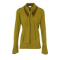 Pullover m. Schluppe, oliv