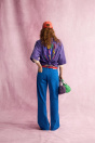 Zara ВЫСТИРАННАЯ ФУТБОЛКА FRUIT OF THE LOOM Сирень